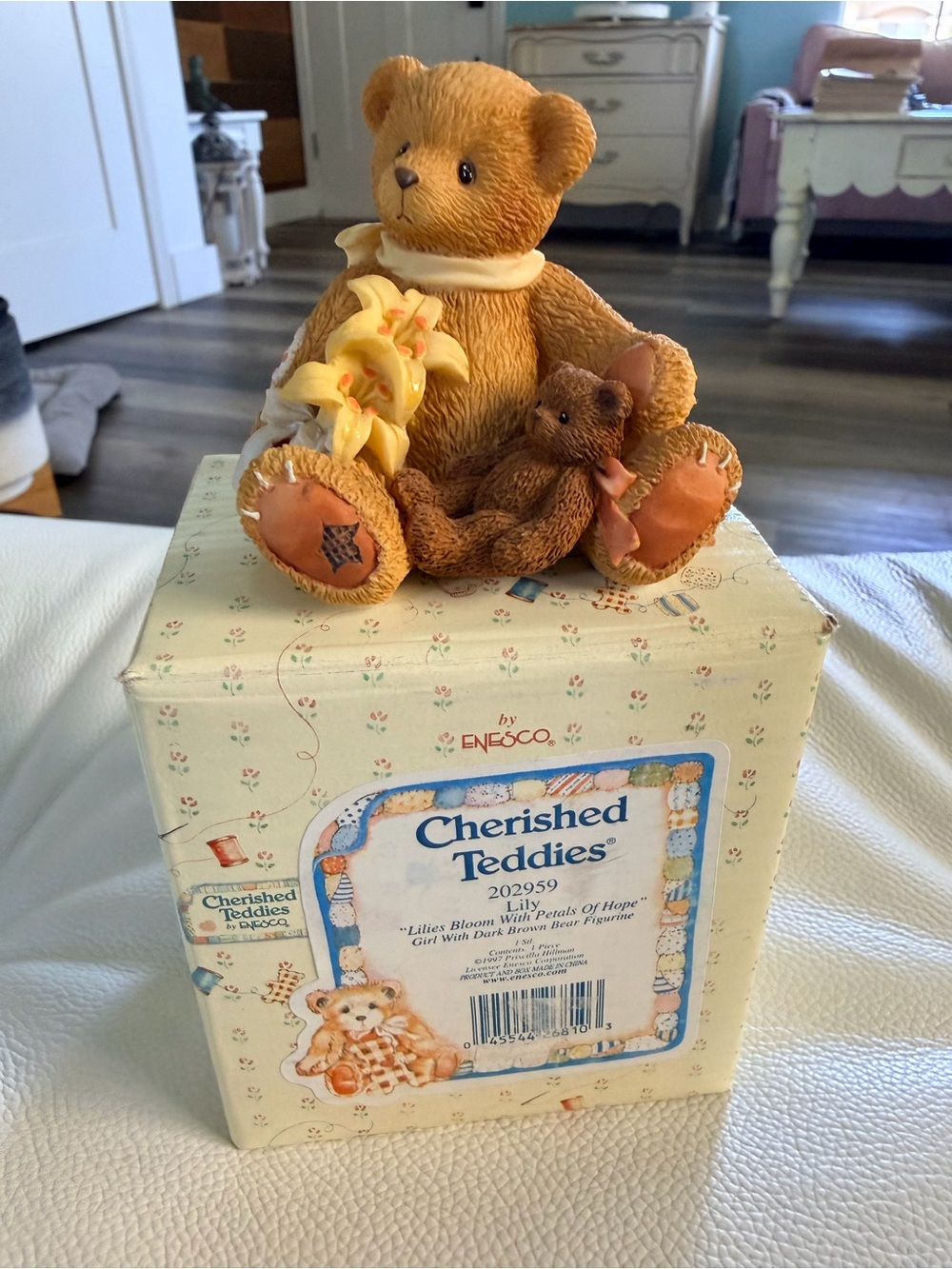Cherished Teddies Lily Lillies Bloom with Petals of Hope